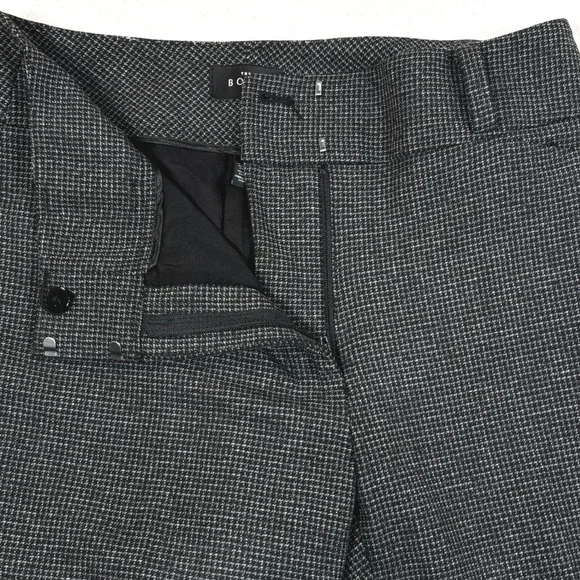 White House Black Market The Boot Grey Houndstooth Bootcut Dress Pants Womens 4 - Picture 3 of 14